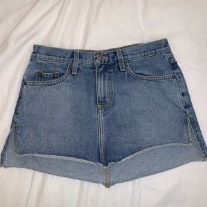 Carmar Low Waisted Denim Mini Skirt